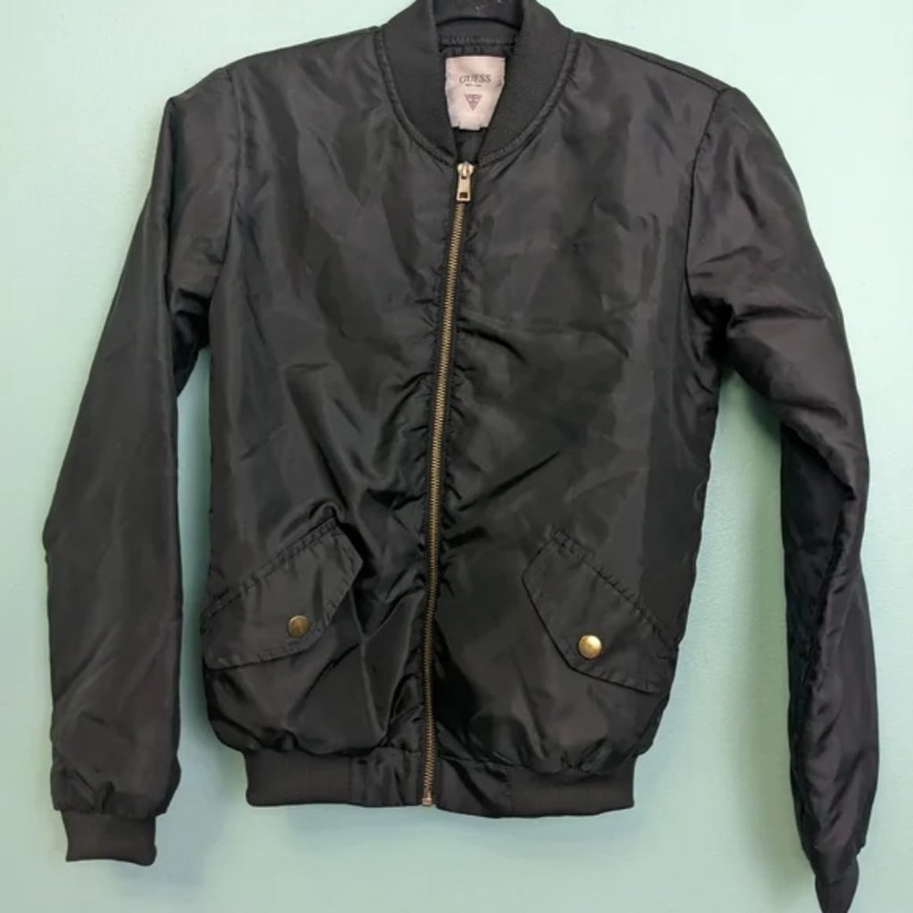 Guess Black Bomber Jacket size Small